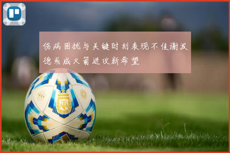 伤病困扰与关键时刻表现不佳谢泼德或成火箭进攻新希望